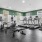 a gym with exercise equipment
