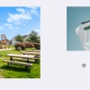 picnic table in a field