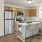 Kitchen with stainless steel appliances